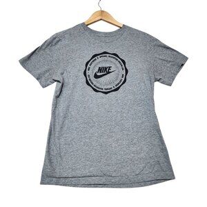 Nike‎ Gray Logo Tee Shirt Mens Size S Short Sleeve Made In Nicaragua